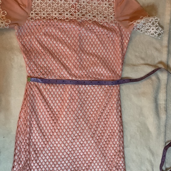 Pink mesh mini dress - Picture 8 of 9